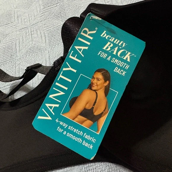 Vanity Fair Black Women's Bra size 38 D - Picture 10 of 13
